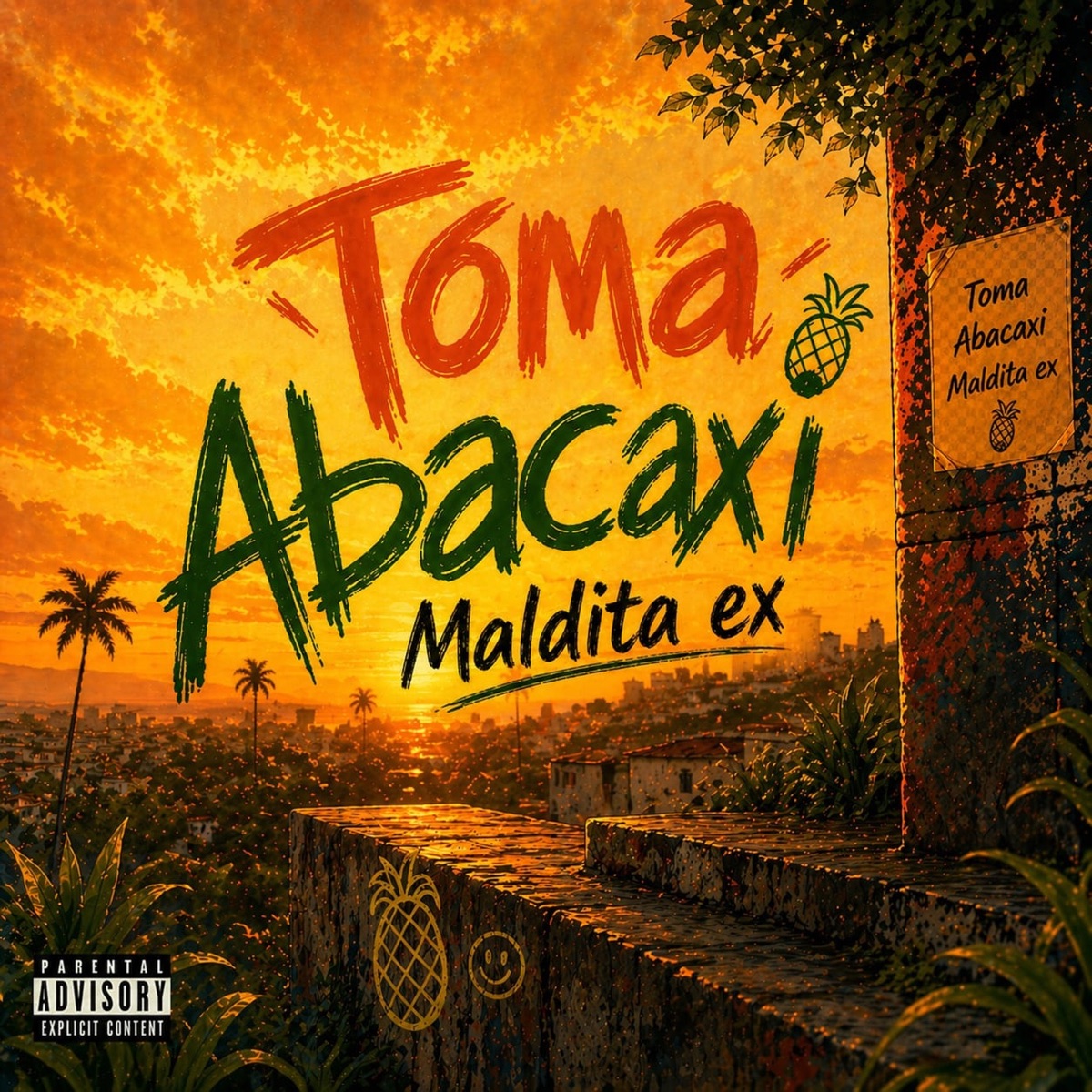 Toma Abacaxi x Maldita ex - Single by DJ SILAS FLW, Mc Gw & Rock Lee Br album cover