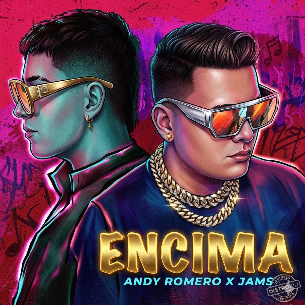 ENCIMA (feat. Jams the producer) - Single by Andy Romero album cover