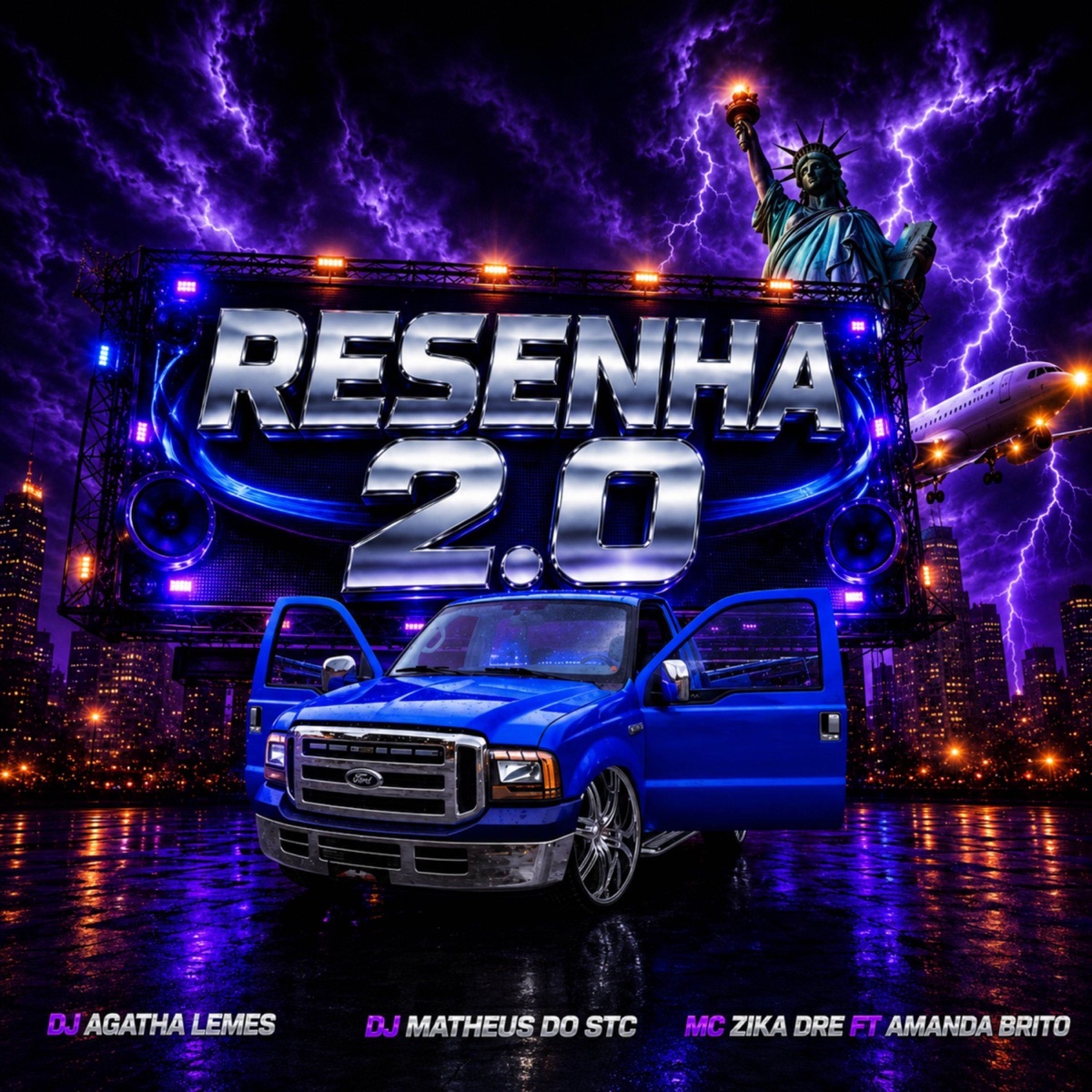 Resenha 2.0 (feat. DJ Matheus do Stc) - Single by Dj Agatha Lemes, Amanda Brito & Mc Zika Dre. album cover