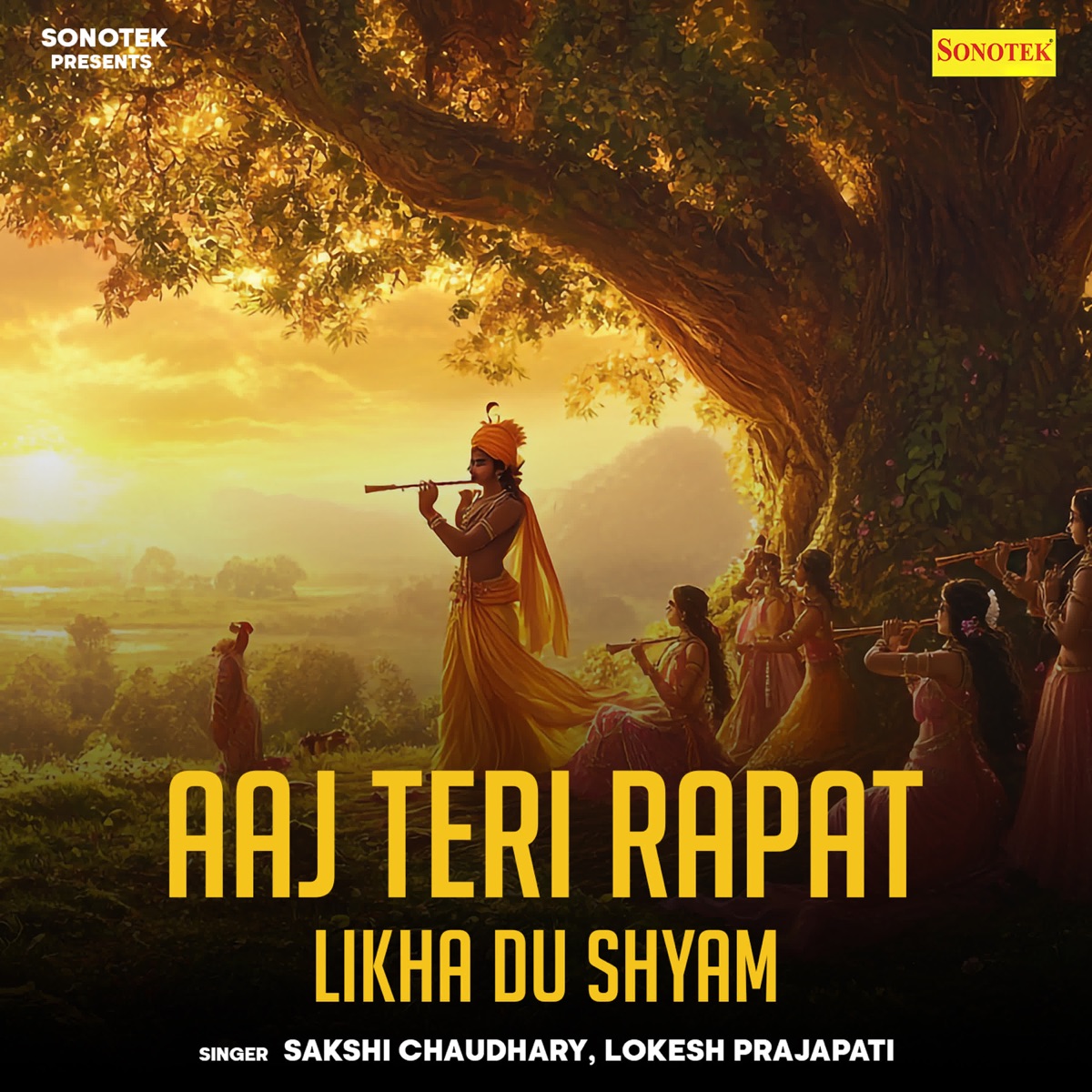 Aaj Teri Rapat Likha Du Shyam - Single by Sakshi Chaudhary & Lokesh Prajapati album cover
