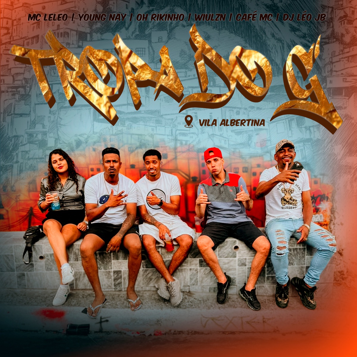 TROPA DO G (feat. Mc Leléo & YOUNG NAY & WIULZN & OH RIKINHO) - Single by Café mc album cover