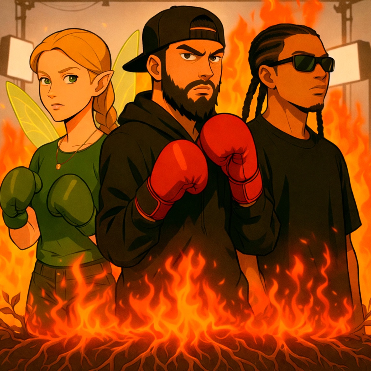 Más Fuerte - Single by Metafono, Campanita May & Trespa MC album cover