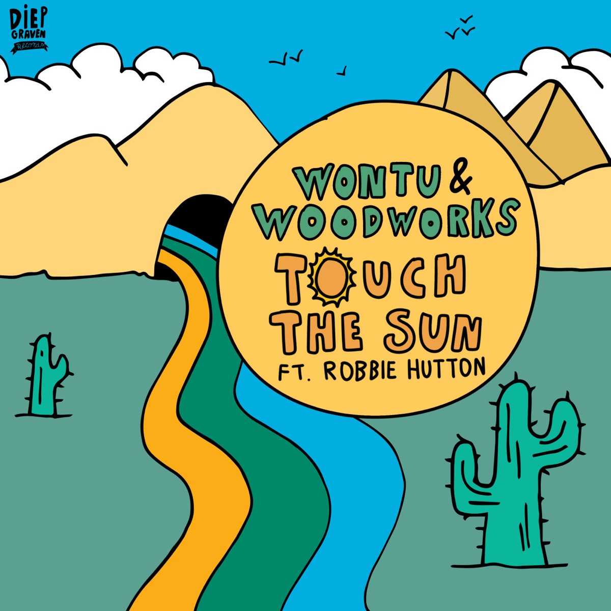 Touch The Sun (feat. Robbie Hutton) - Single by Wontu & Woodworks album cover