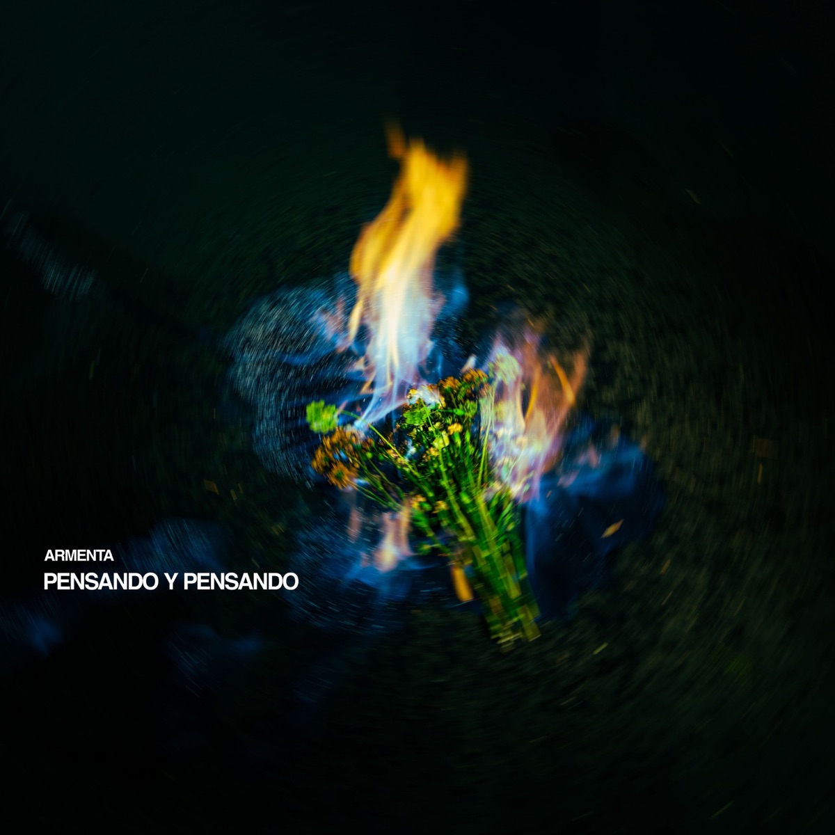 PENSANDO Y PENSANDO - Single by Armenta album cover