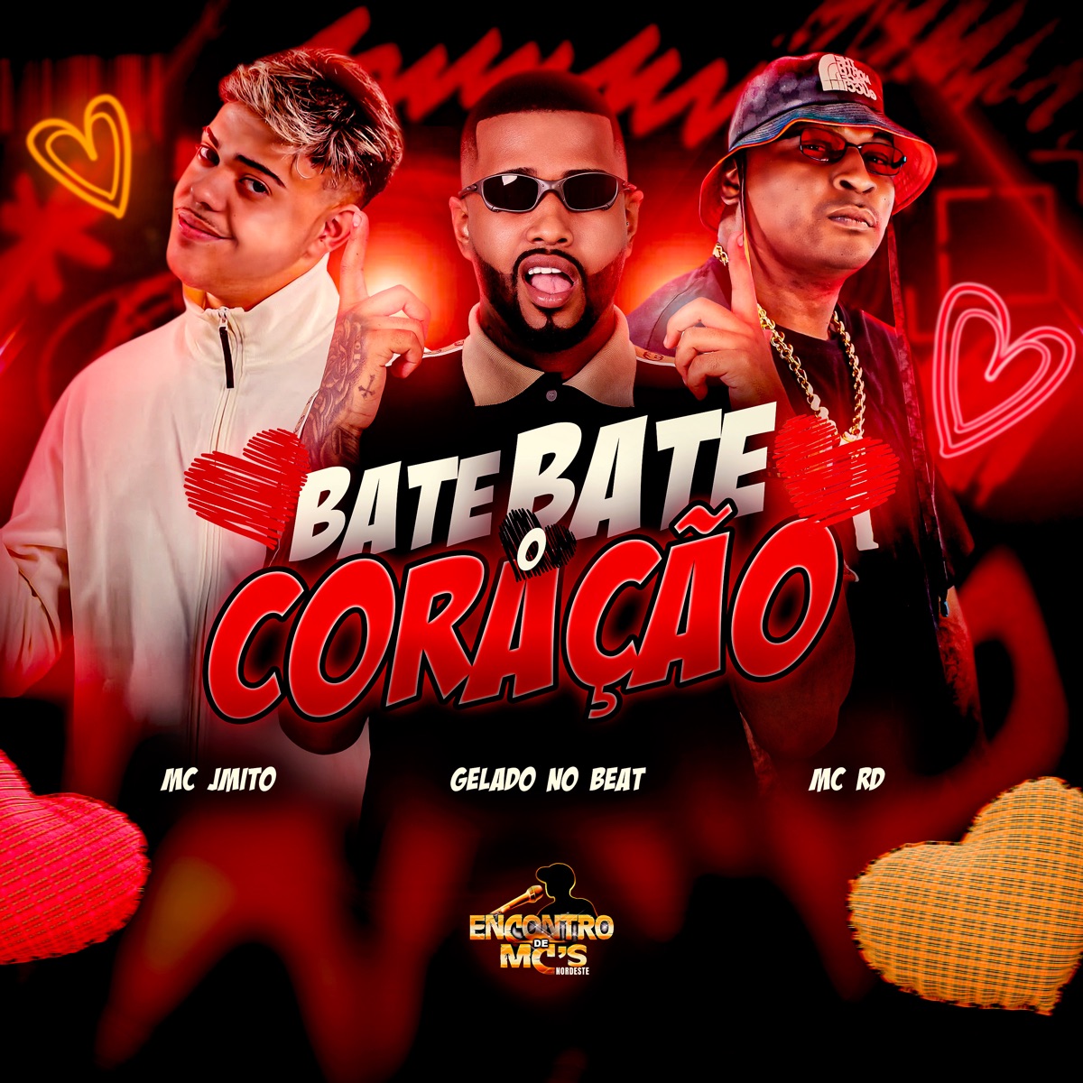 Bate Bate o Coração - Single by MC RD, Mc J Mito & Gelado No Beat album cover