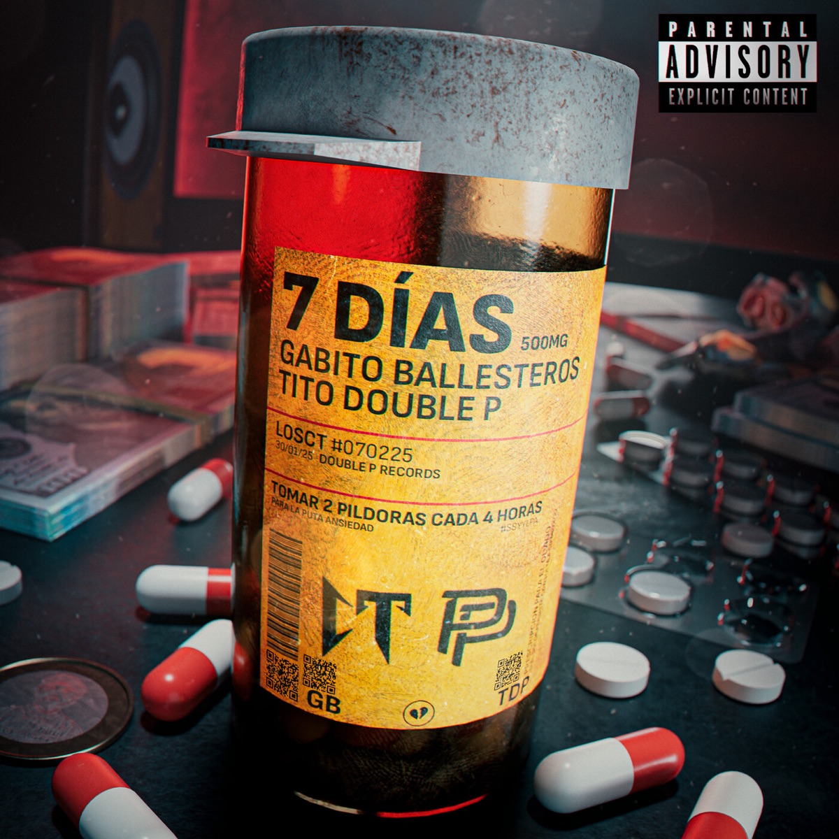 7 Días - Single by Gabito Ballesteros & Tito Double P album cover
