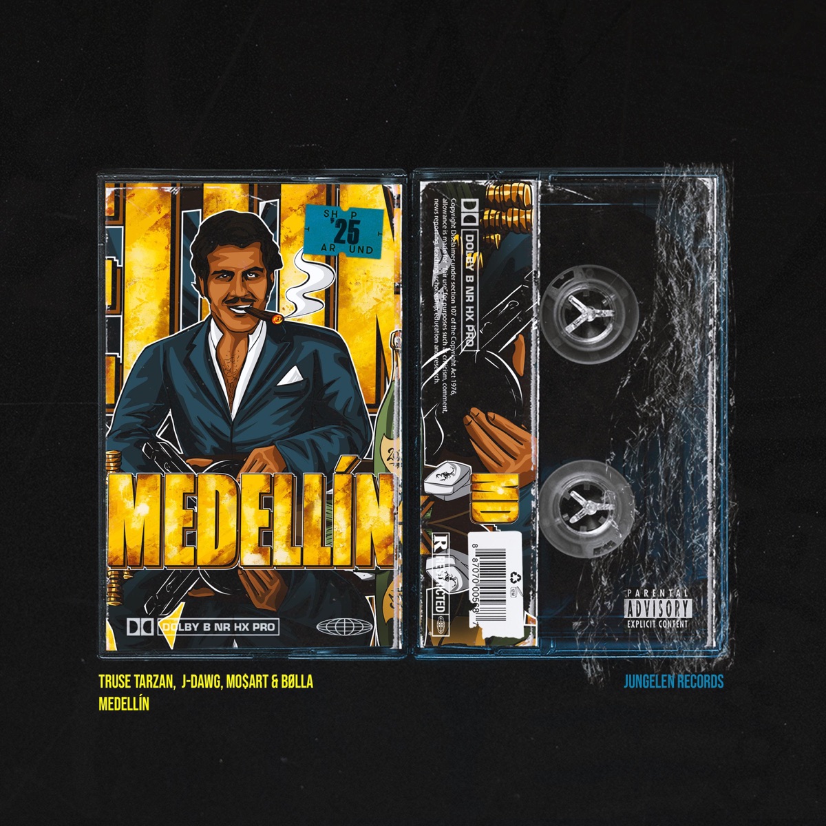 MEDELLÍN 2025 (feat. Bølla) - Single by Truse Tarzan, Mo$art. & J-Dawg album cover