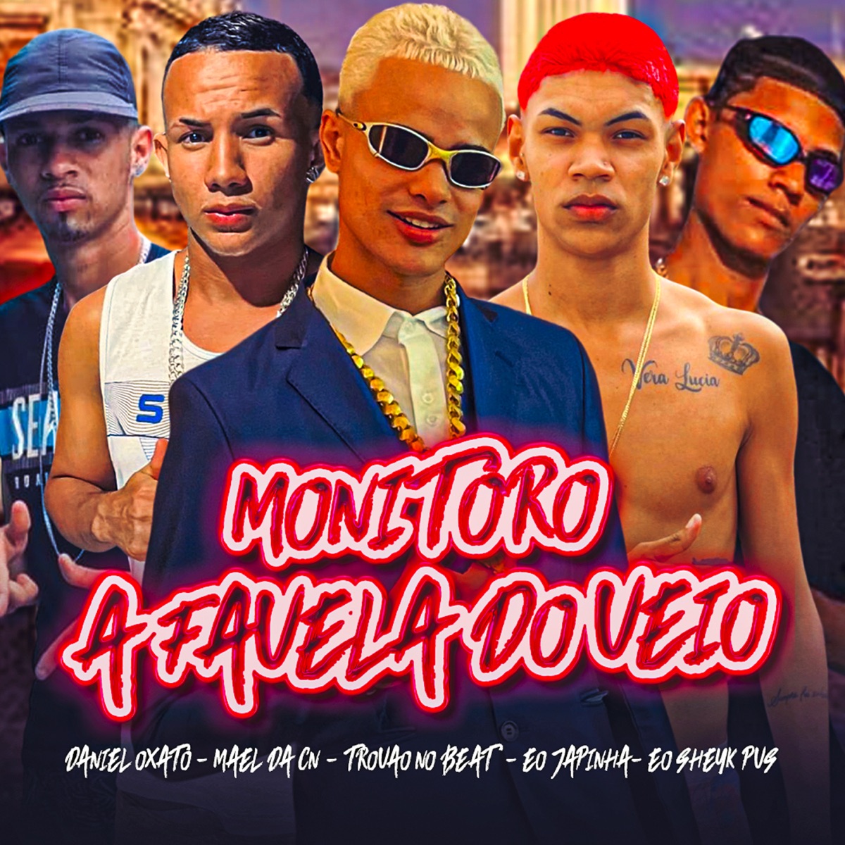 Monitoro a Favela do Veio (feat. eo sheyk pvs & Mael da CN) - Single by eo japinha, Trovão no Beat & Daniel Oxato album cover