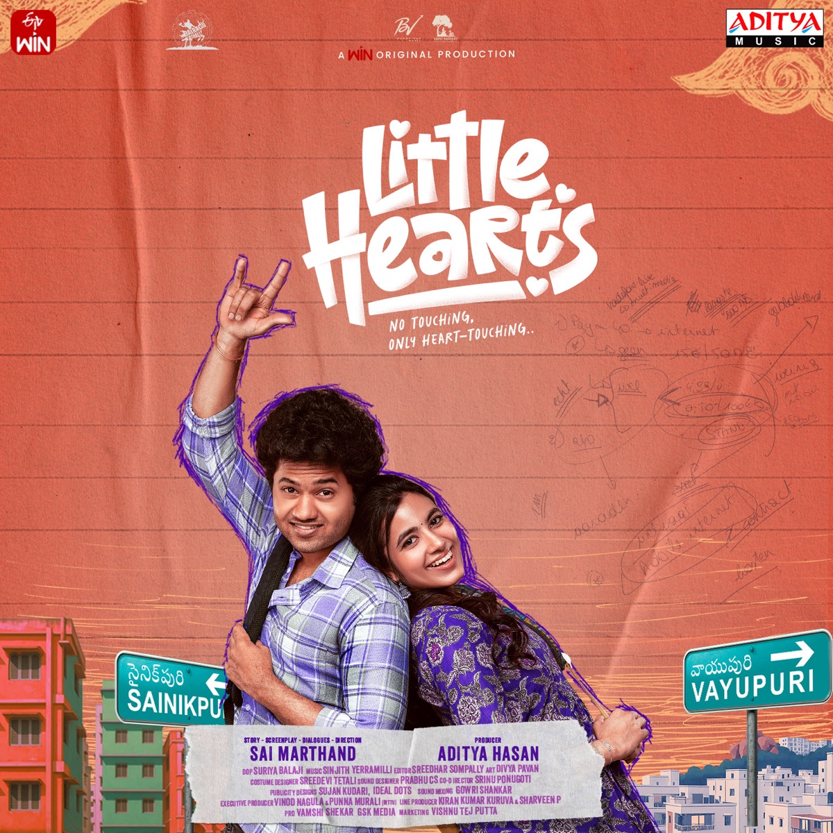 Little Hearts (Original Motion Picture Soundtrack) - EP by Kittu Vissapragada, Sinjith Yerramilli & Swaroop Goli album cover