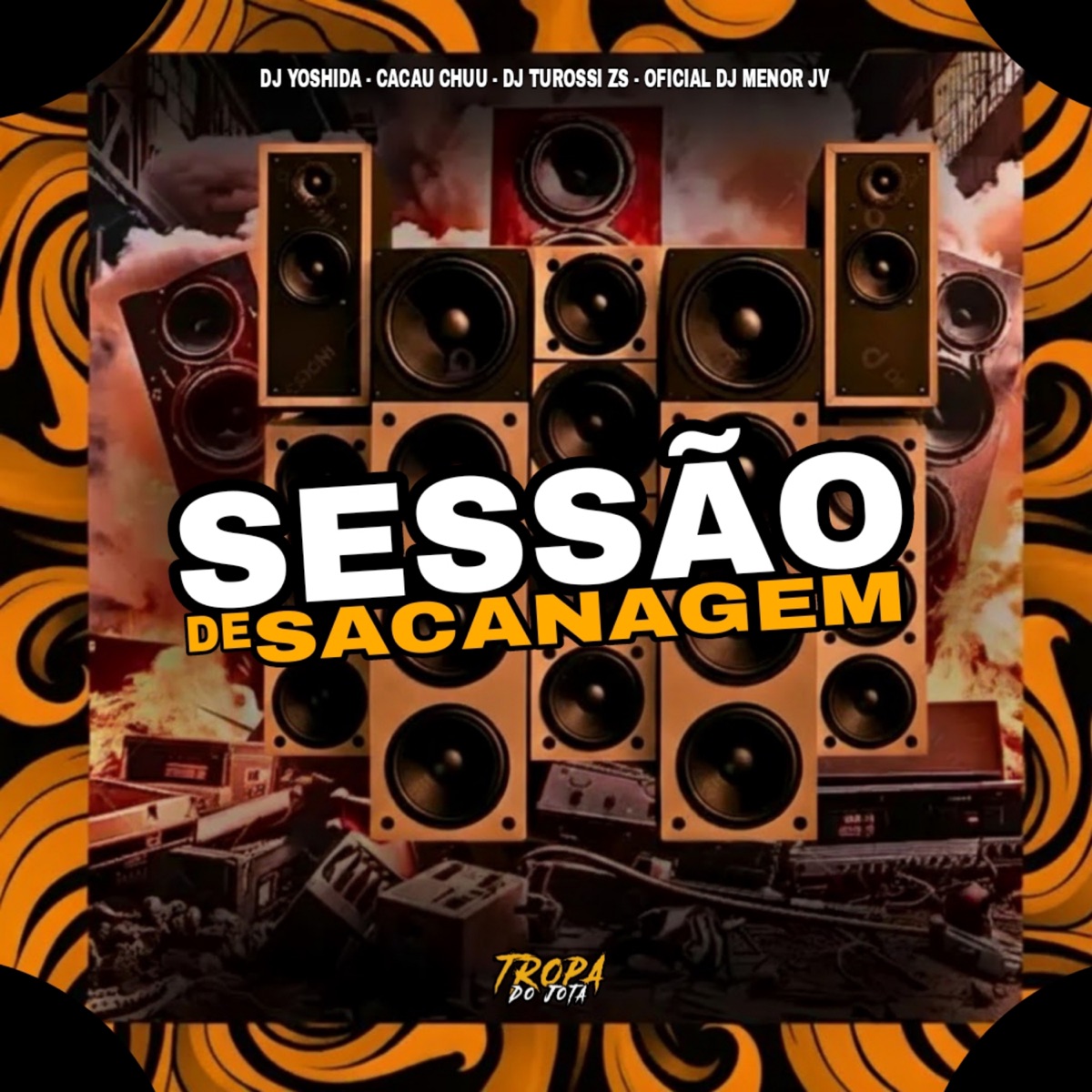 Sessão de Sacanagem (feat. Cacau Chuu) - Single by Oficial DJ Menor JV, DJ Yoshida, DJ Turossi ZS & Tropa do Jota album cover