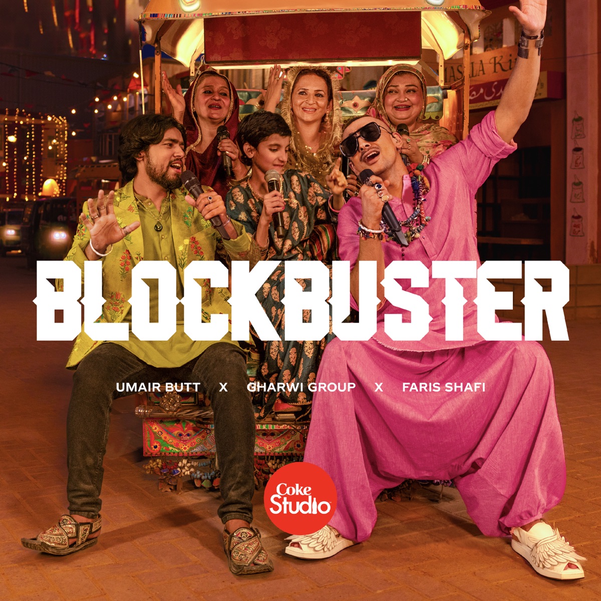 Blockbuster - Single by Faris Shafi, Umair Butt & Gharvi Group album cover