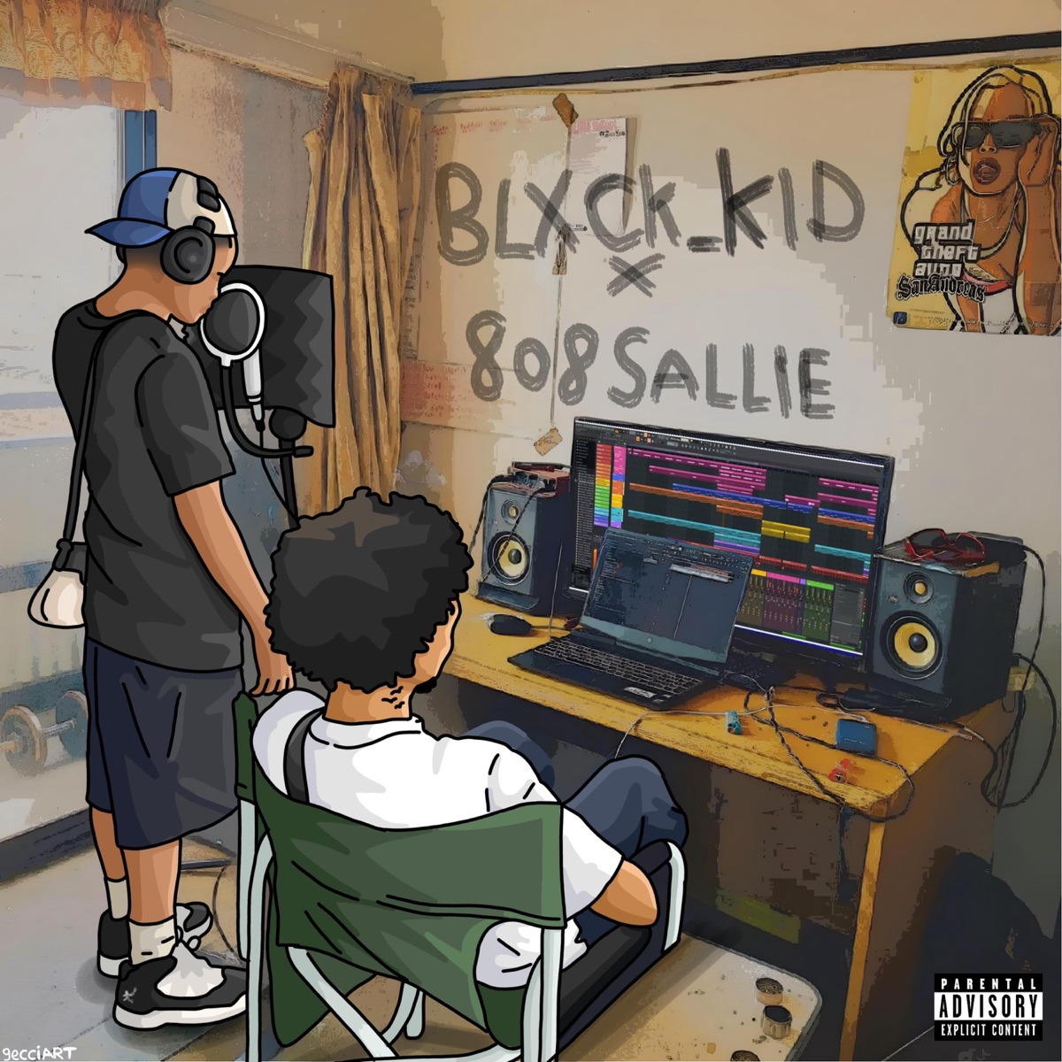 SAYA EP (feat. 808 Sallie) - Single by Blxck_Kid album cover