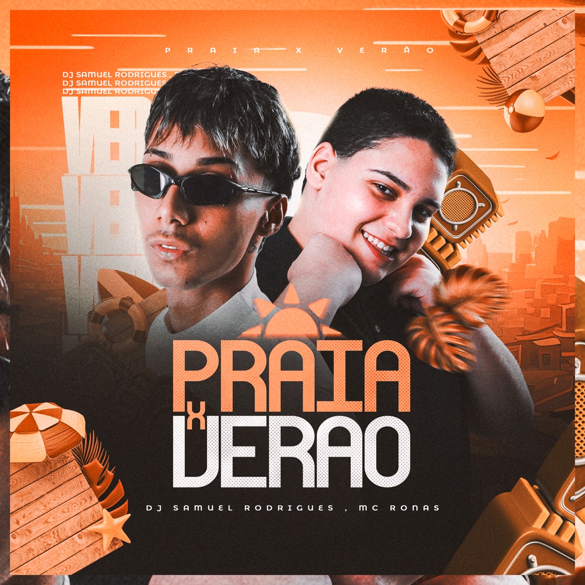 Praia X Verão - Single by Mc Ronas album cover
