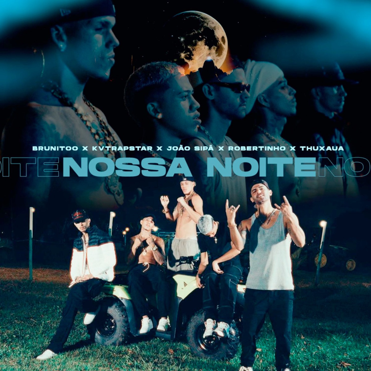 Nossa Noite (feat. kvtrapstar & brunitoo) - Single by João Sipá, Thuxaua & Robertinho album cover