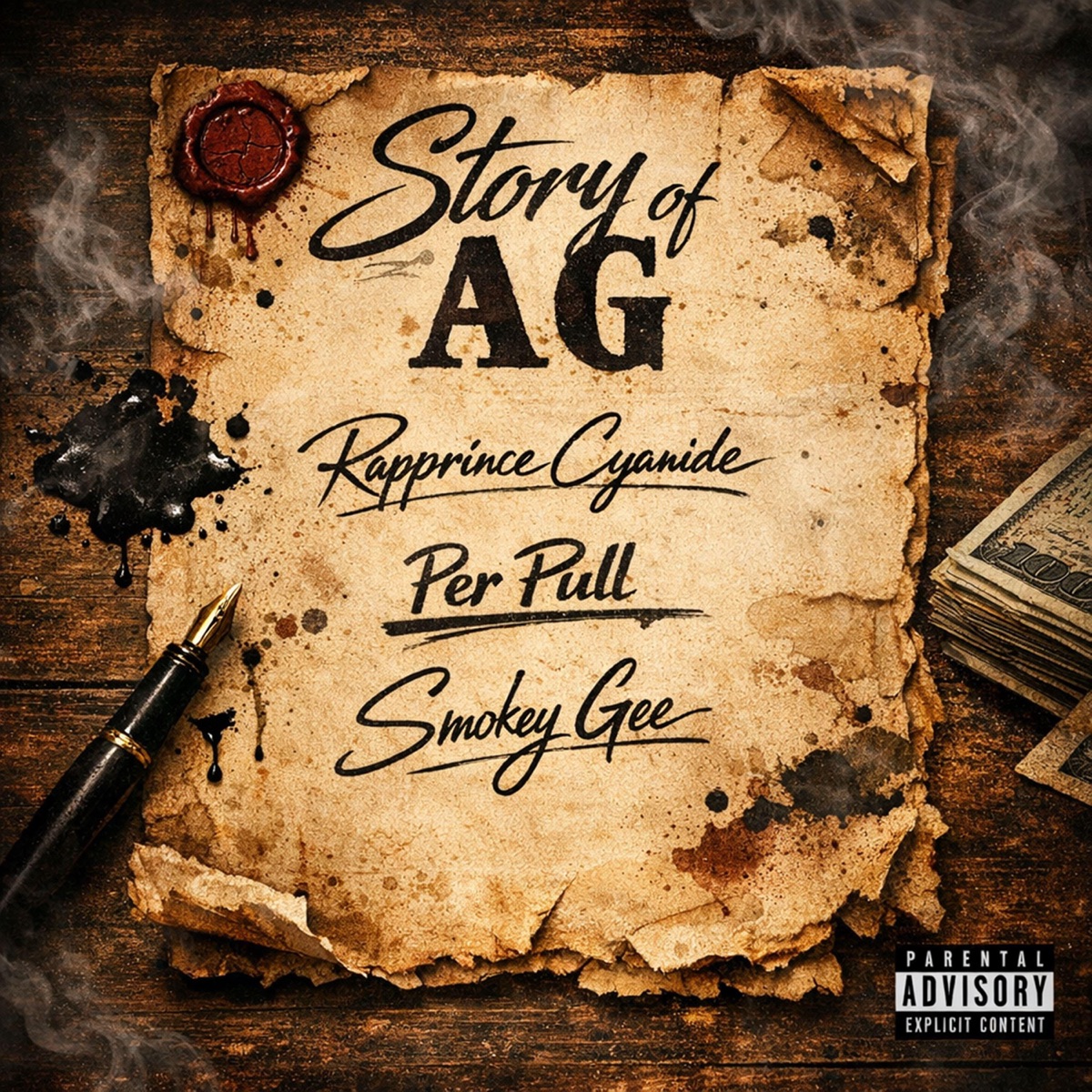 Story of A G 2.0 - Single by Rapprince Cyanide, Smokey Gee & Per Pull album cover