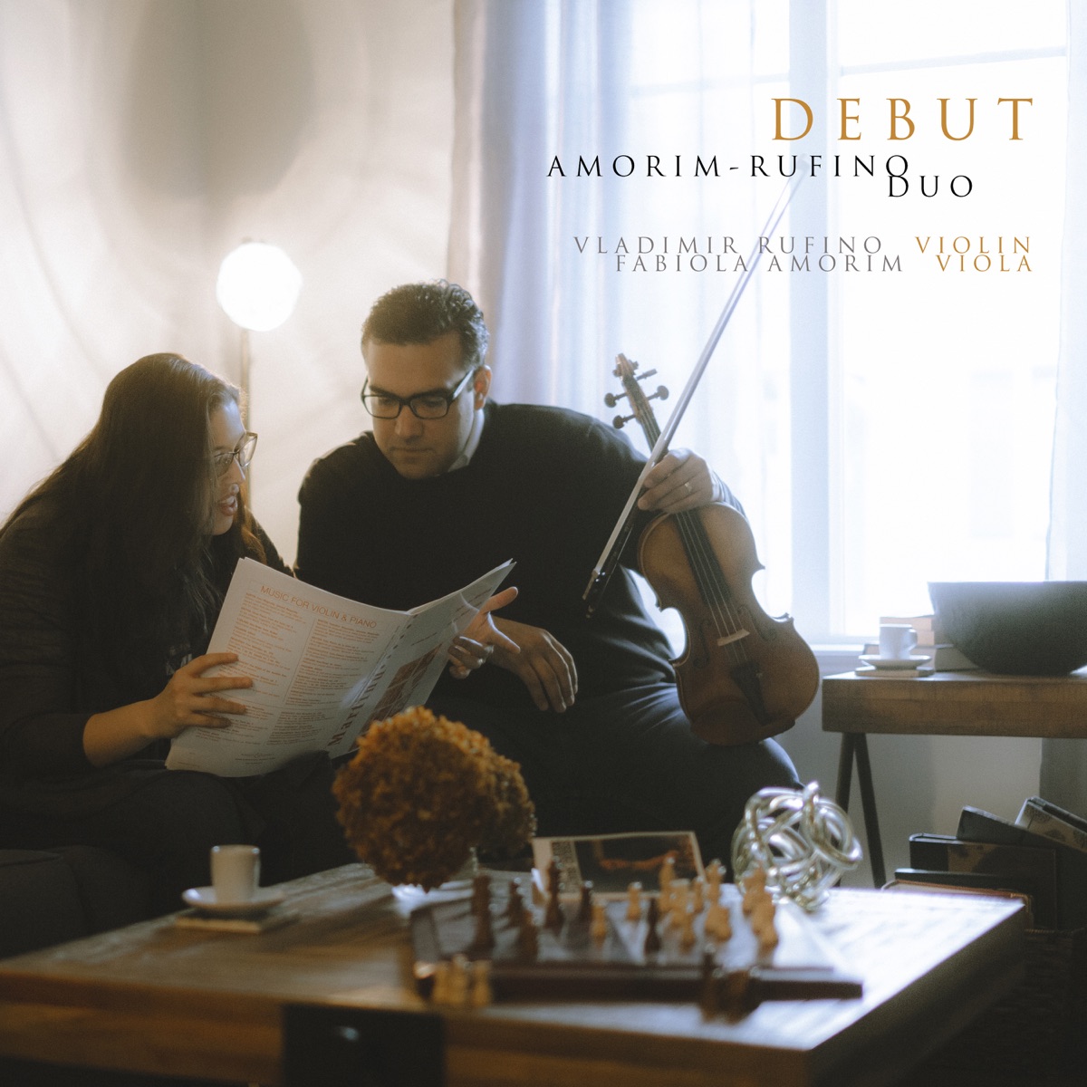 Debut by Amorim-Rufino Duo album cover