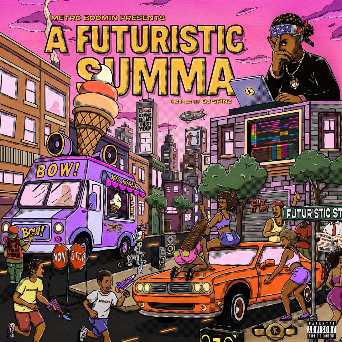 Metro Boomin Presents: A Futuristic Summa (Hosted by DJ Spinz) by Metro Boomin & DJ Spinz album cover
