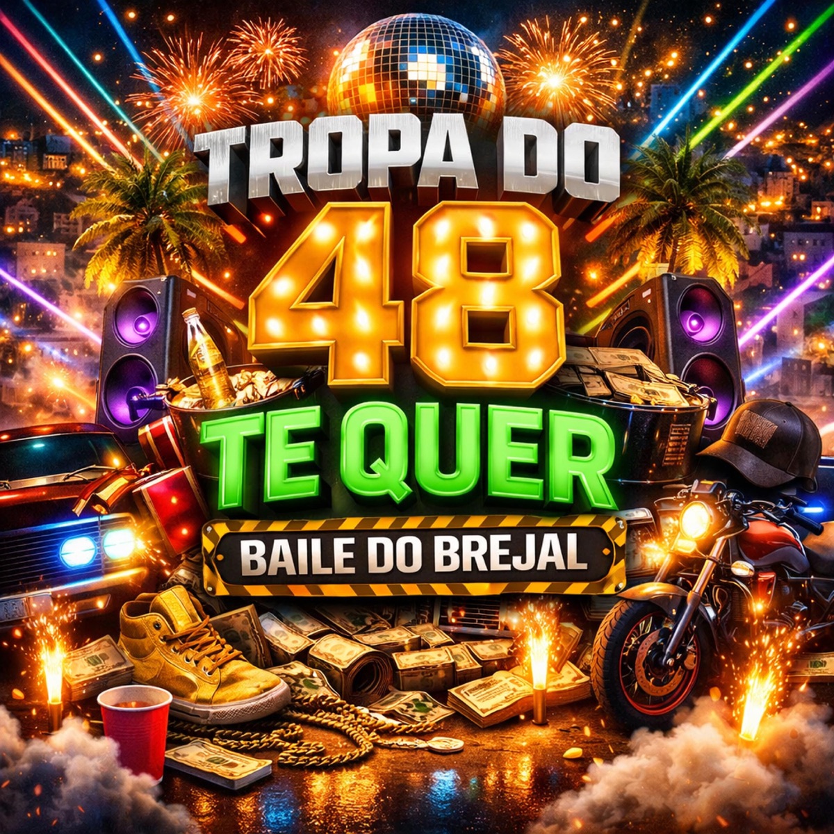 TROPA DO 48 TE QUER BAILE DO BREJAL - Single by MC Leon, Dj Raffa Oficial & Fabuloso album cover