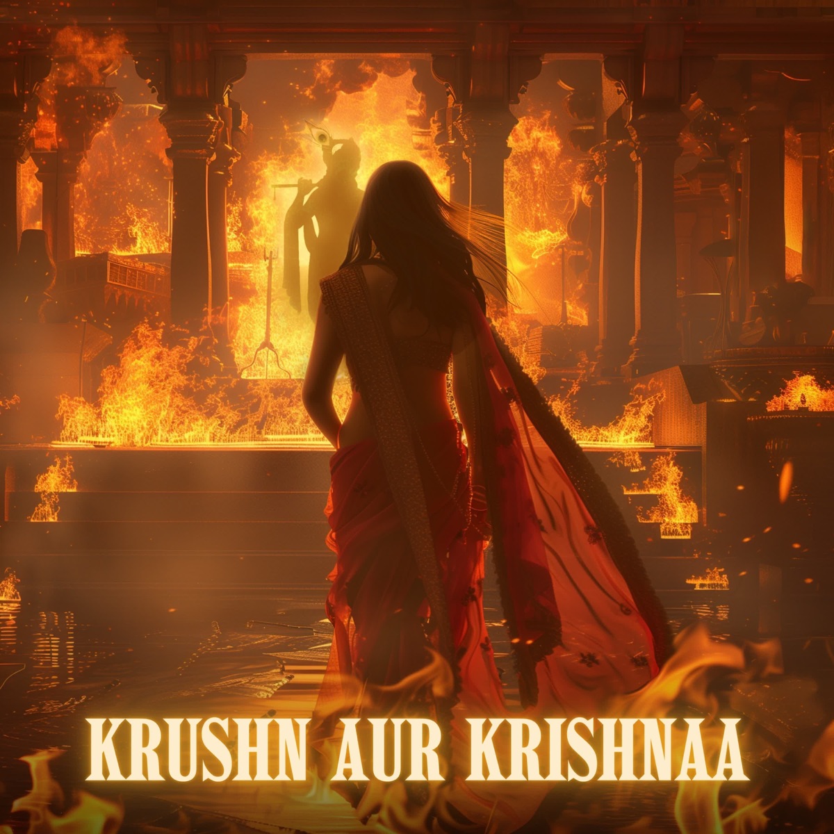 Krushn aur Krishnaa - Single by Hrutul, Tirth Thakkar & Krishani Gadhvi album cover
