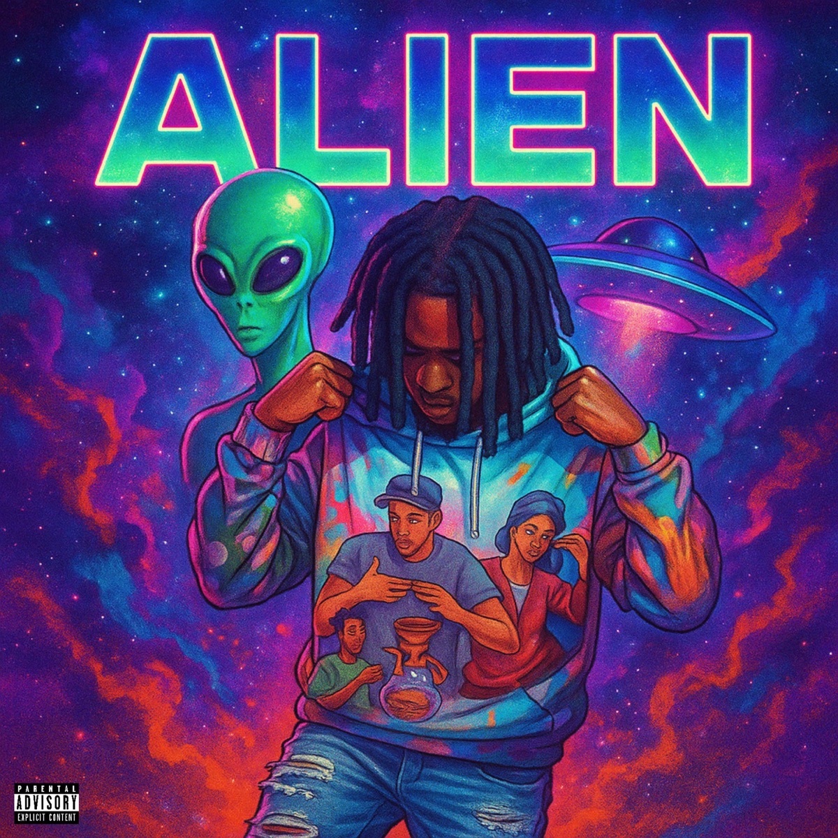 Alien - Single by Saturn ATL & NickEG album cover
