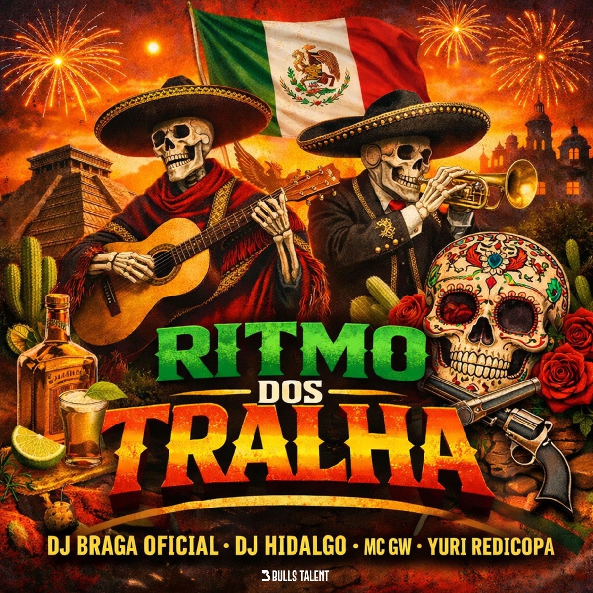 RITMO DOS TRALHA - Single by DJ Braga Oficial, Yuri Redicopa, DJ HIDALGO & Mc Gw album cover