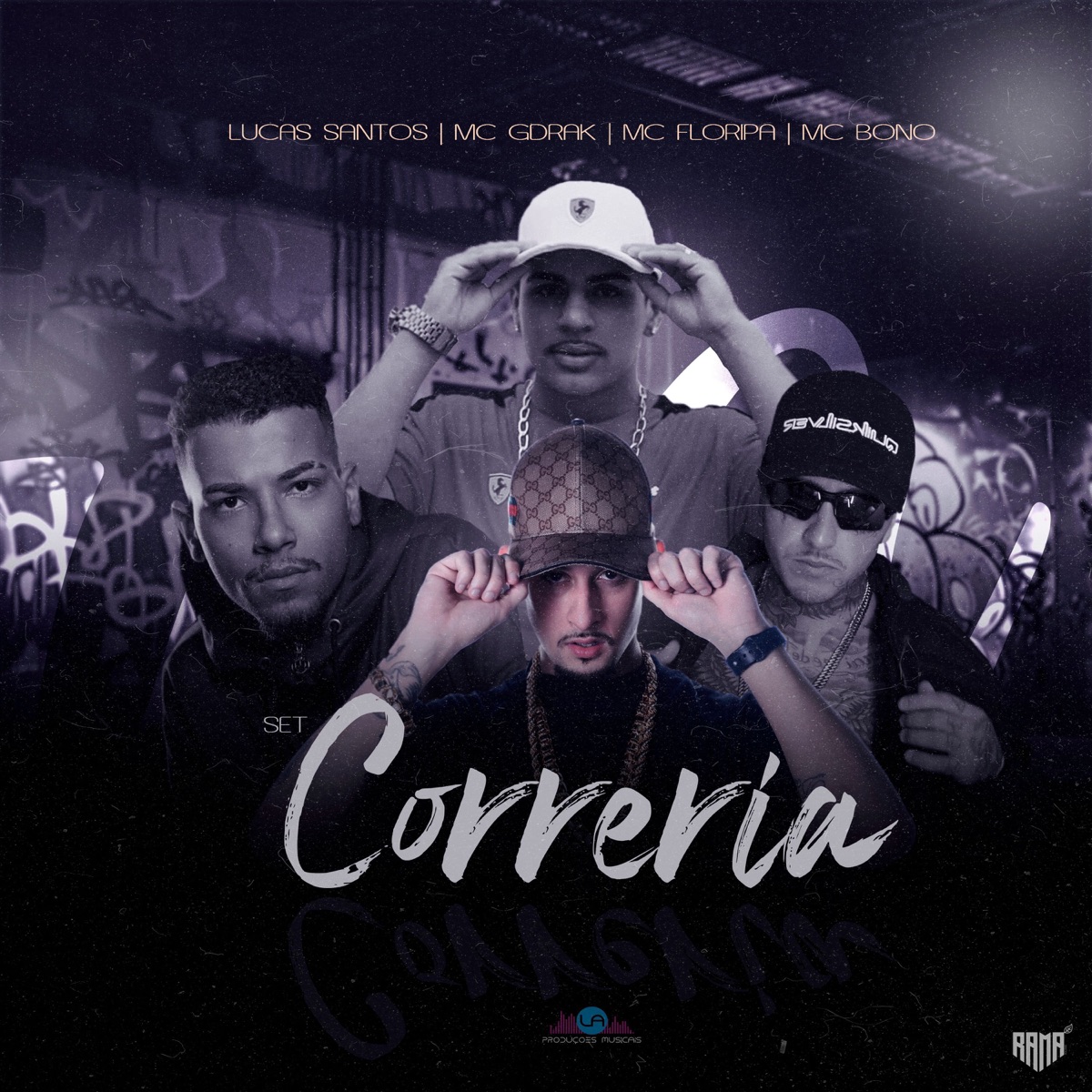 Correria (feat. Bono 51) - Single by Leandro Alves, Dj Lucas Santos & Mc GDrack album cover