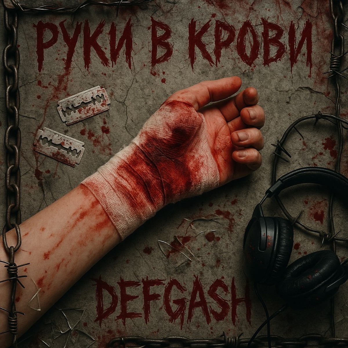 РУКИ В КРОВИ - Single by DEFGASH album cover
