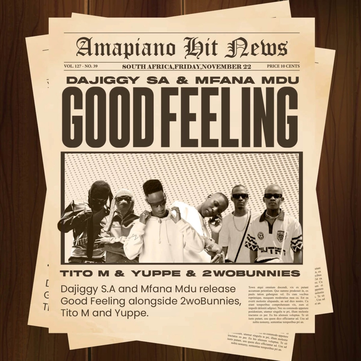 Good Feeling Revisit (feat. Yuppe & 2woBunnies) - Single by DaJiggySA, TitoM & Mfana Mdu album cover