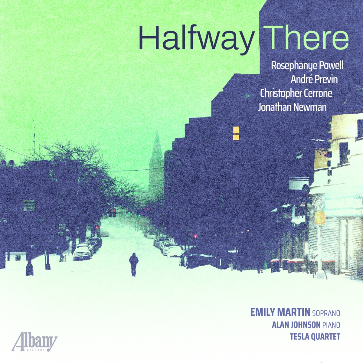 Halfway There by Emily Martin, Alan Johnson & Tesla Quartet album cover
