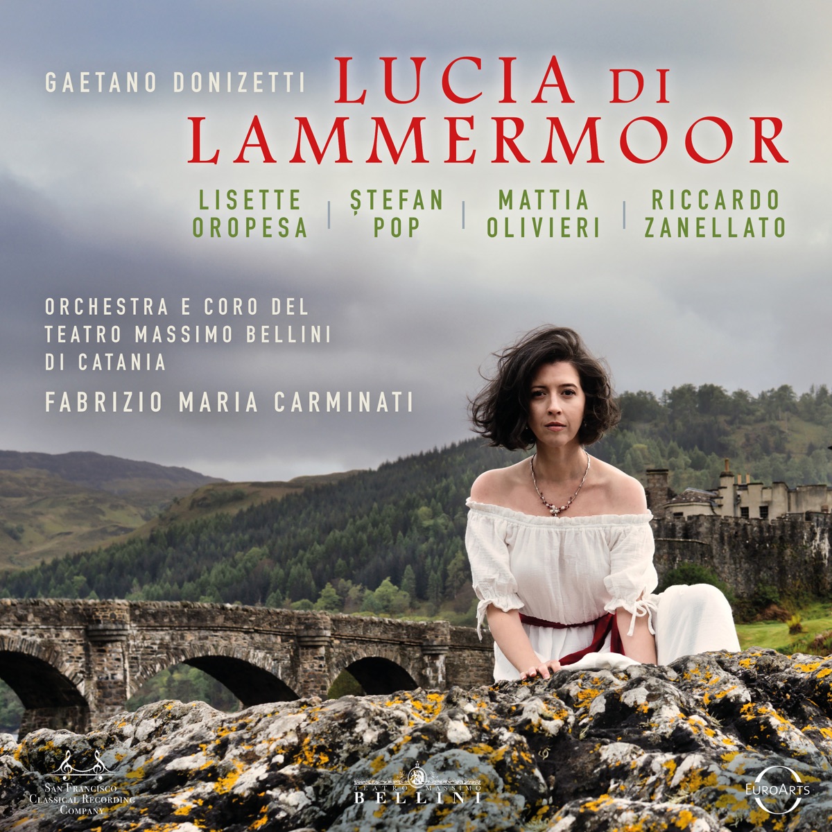 Donizetti: Lucia di Lammermoor by Coro del Teatro Massimo Bellini Di Catania, Fabrizio Maria Carminati, Orchestra del Teatro Bellini di Catania, Dean Power, Didier Pieri, Irene Savignano, Lisette Oropesa, Mattia Olivieri, Riccardo Zanellato & Stefan Pop album cover