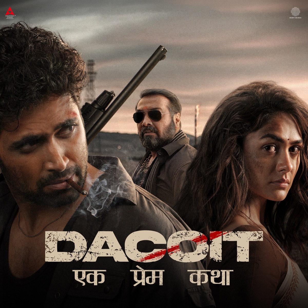 Dacoit (Hindi) [Original Motion Picture Soundtrack] by Bheems Ceciroleo, Gyaani, Ritesh Rajwada & Vayu album cover