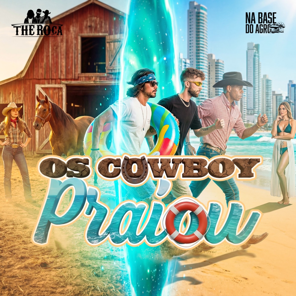 Os Cowboy Praiou - EP by The Roça & Na Base do Agro album cover