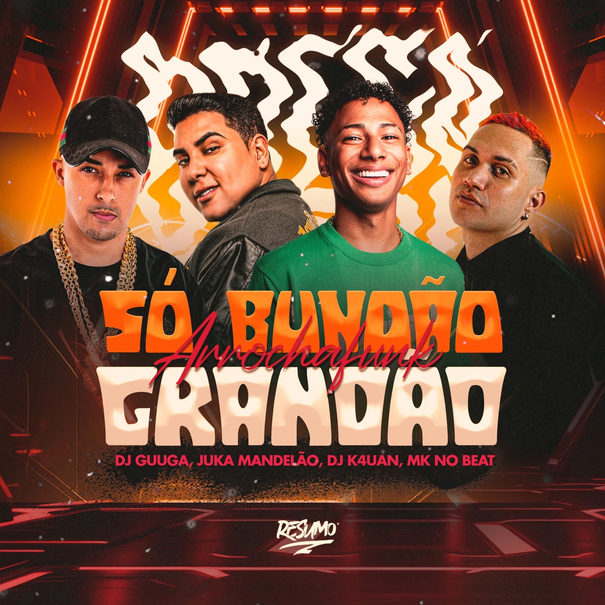 Só Bundão Grandão Arrocha Funk - Single by DJ Guuga, DJ K4UAN, Juka Mandelão & MK no Beat album cover