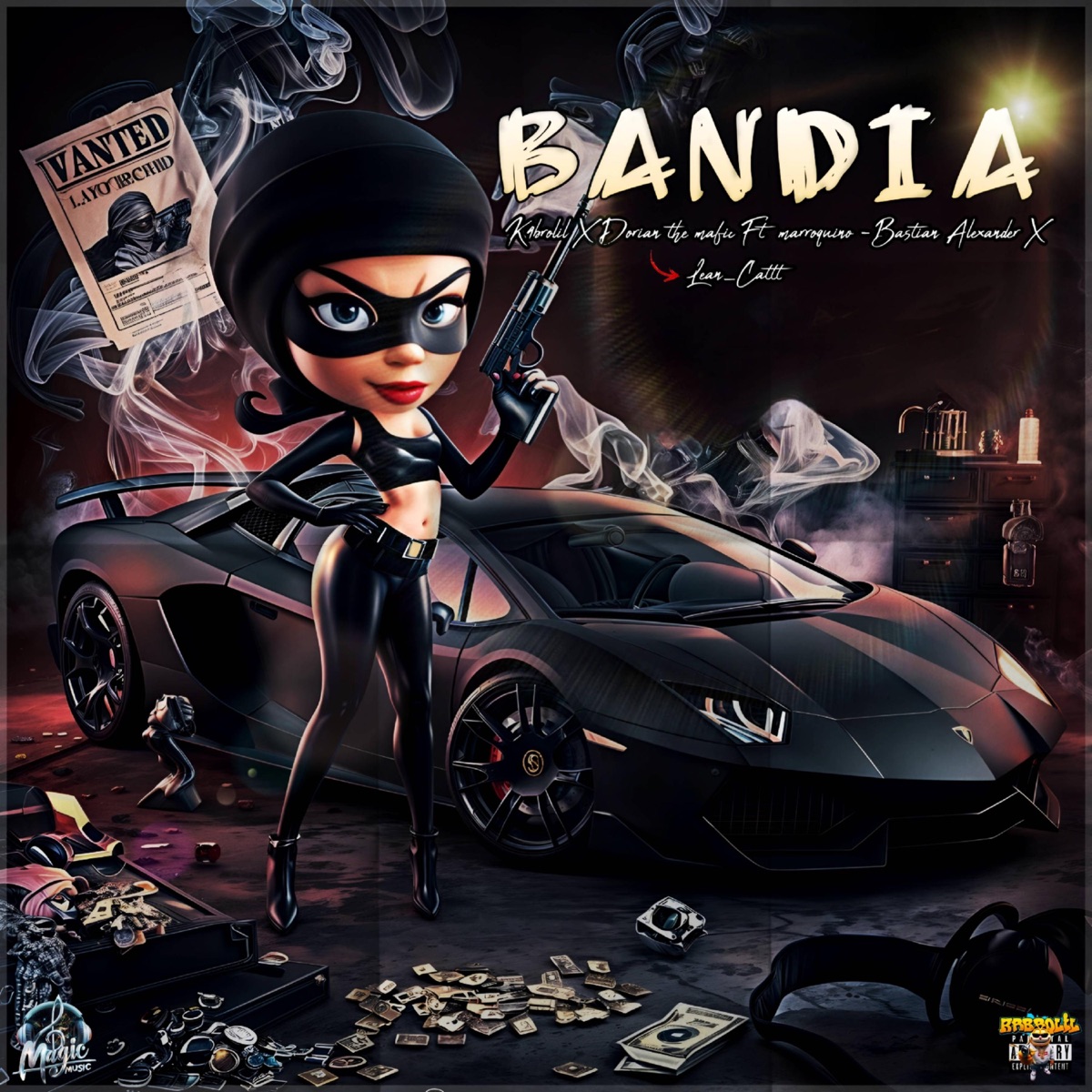 BANDIA (feat. Bastianalexander, MarroquinoOficial, Dorian the magic & Lean catt) - Single by K4brolil album cover