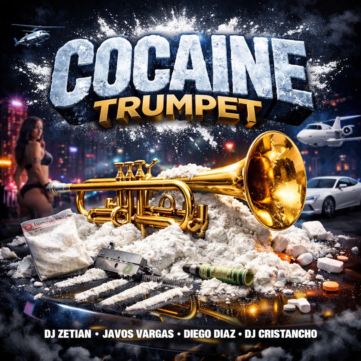 COCAINE TROMPET (feat. Dj Cristian Cristancho) - Single by DJ Zetian, Javos Vargas & Dj Diego Diaz album cover