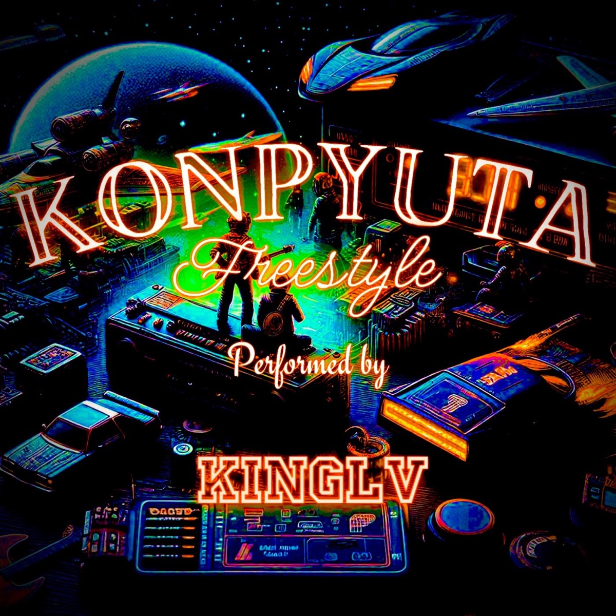 Konpyuta Freestyle - Single by KingLV album cover