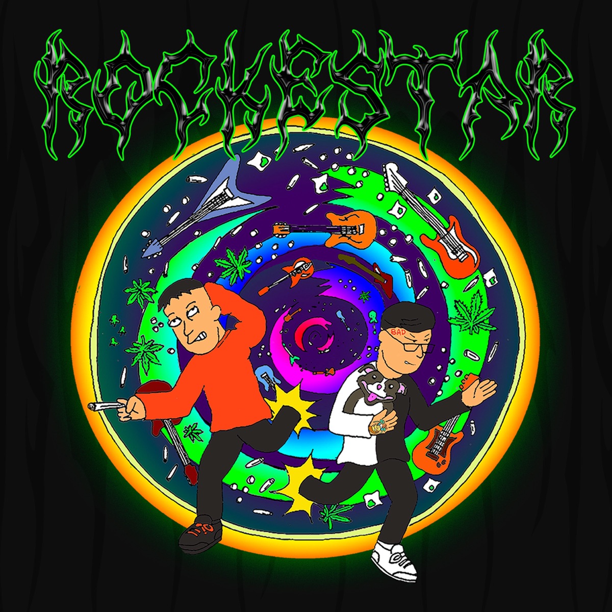 Rockestar - Single by Sticky M.A. & Steve Lean album cover
