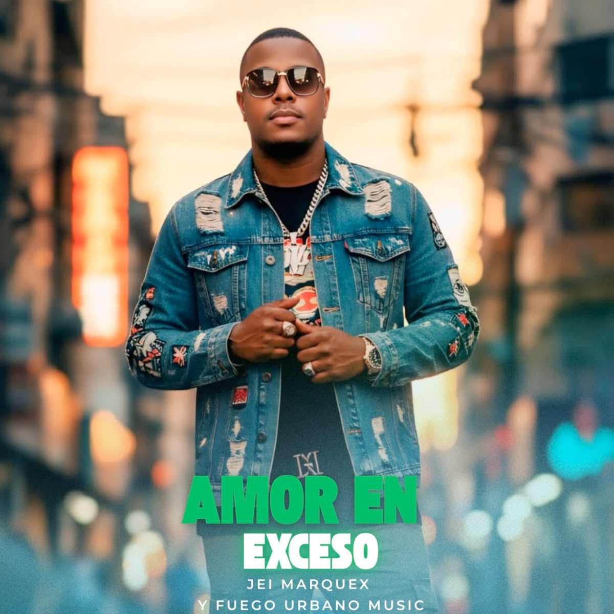Amor en exceso - Single by Fuego Urbano Music & Jei Marquex album cover