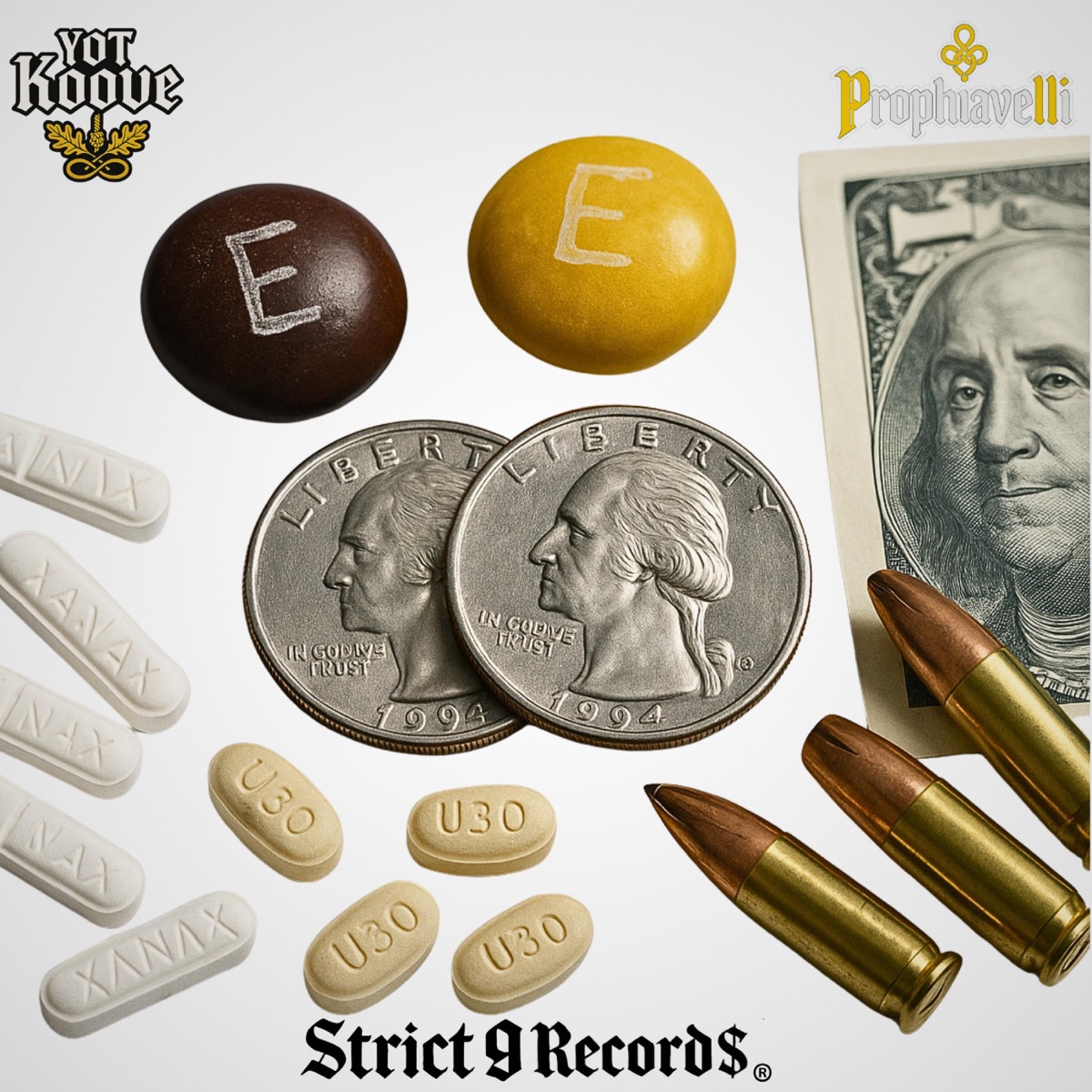 Eminem & 50 Cent (feat. YOT Koove) [Radio Edit] - Single by Prophiavelli album cover