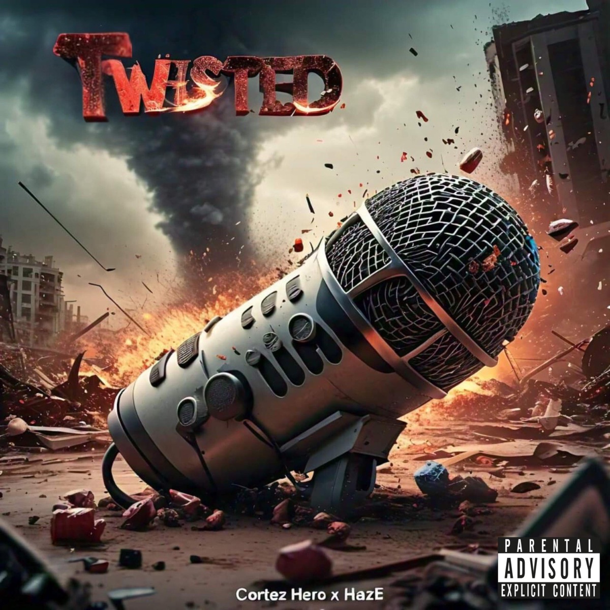 Twisted (feat. HazE) - Single by Cortez Hero album cover