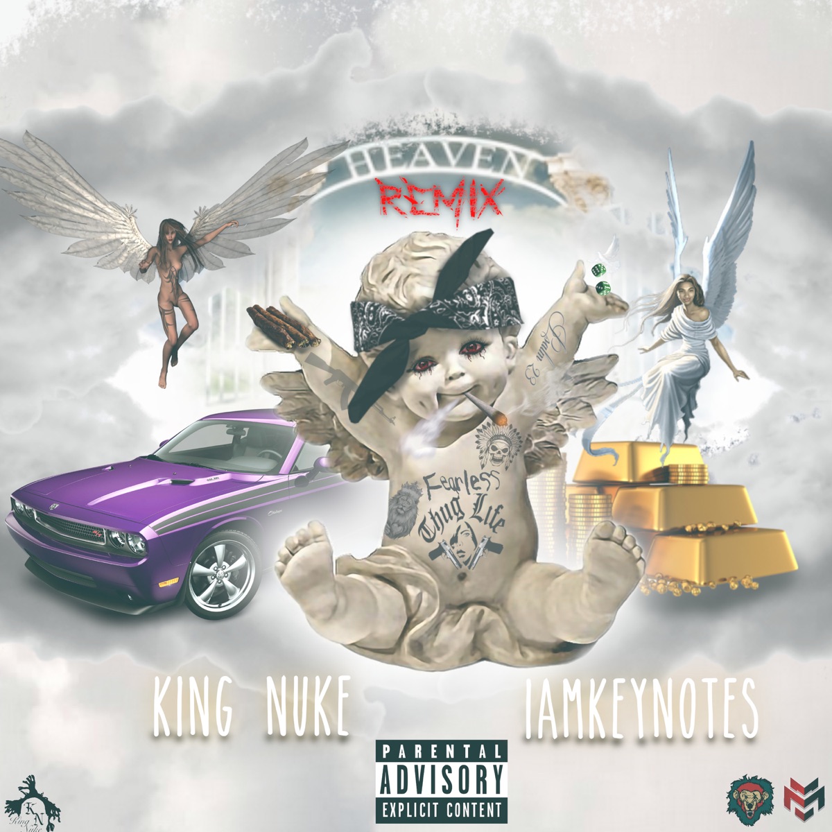 Heaven (Remix) [feat. Iamkeynotes] - Single by King Nuke album cover