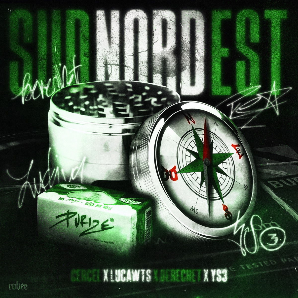 SUD NORD EST - Single by lucawts, Cercel, Berechet & YS3 album cover