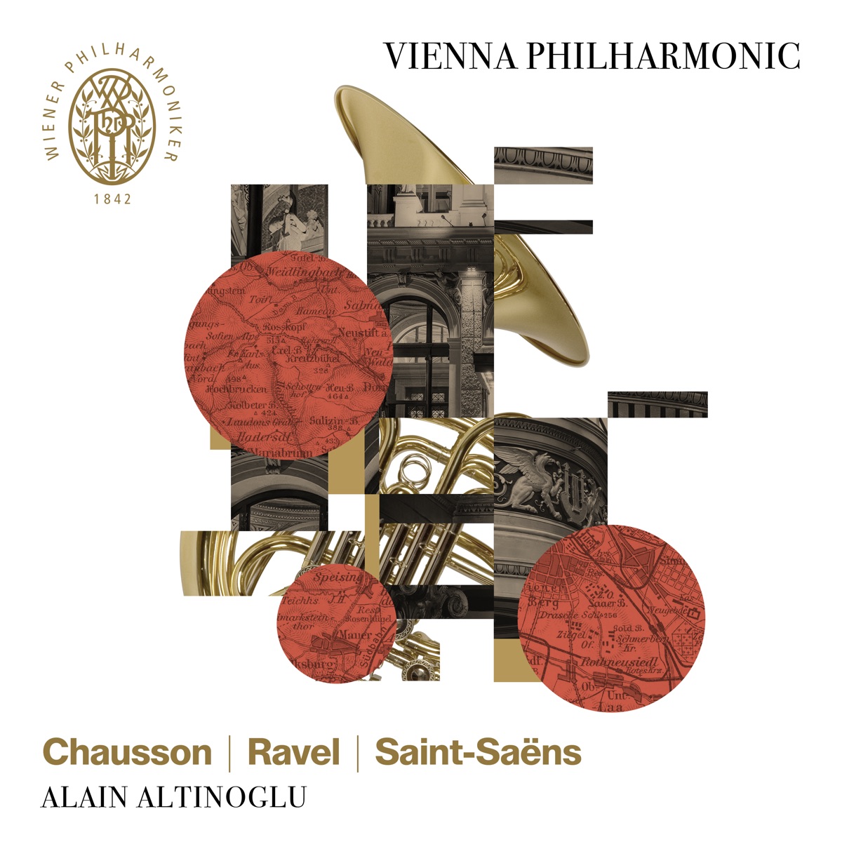 Chausson / Ravel / Saint-Saëns by Vienna Philharmonic, Alain Altinoglu, Volkhard Steude & Thierry Escaich album cover