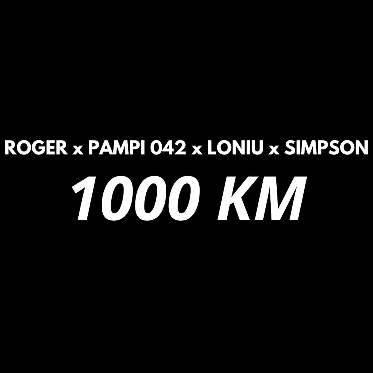 1000 KM - Single by Roger, PAMPI 042, Loniu, Simpson, Gonimy Sny z Ulicy & Anti-social album cover