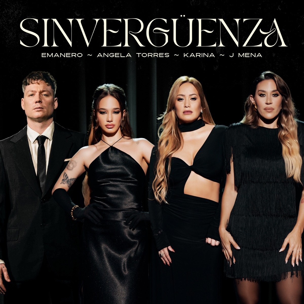 SINVERGÜENZA (feat. Angela Torres) - Single by Emanero, Karina & J mena album cover