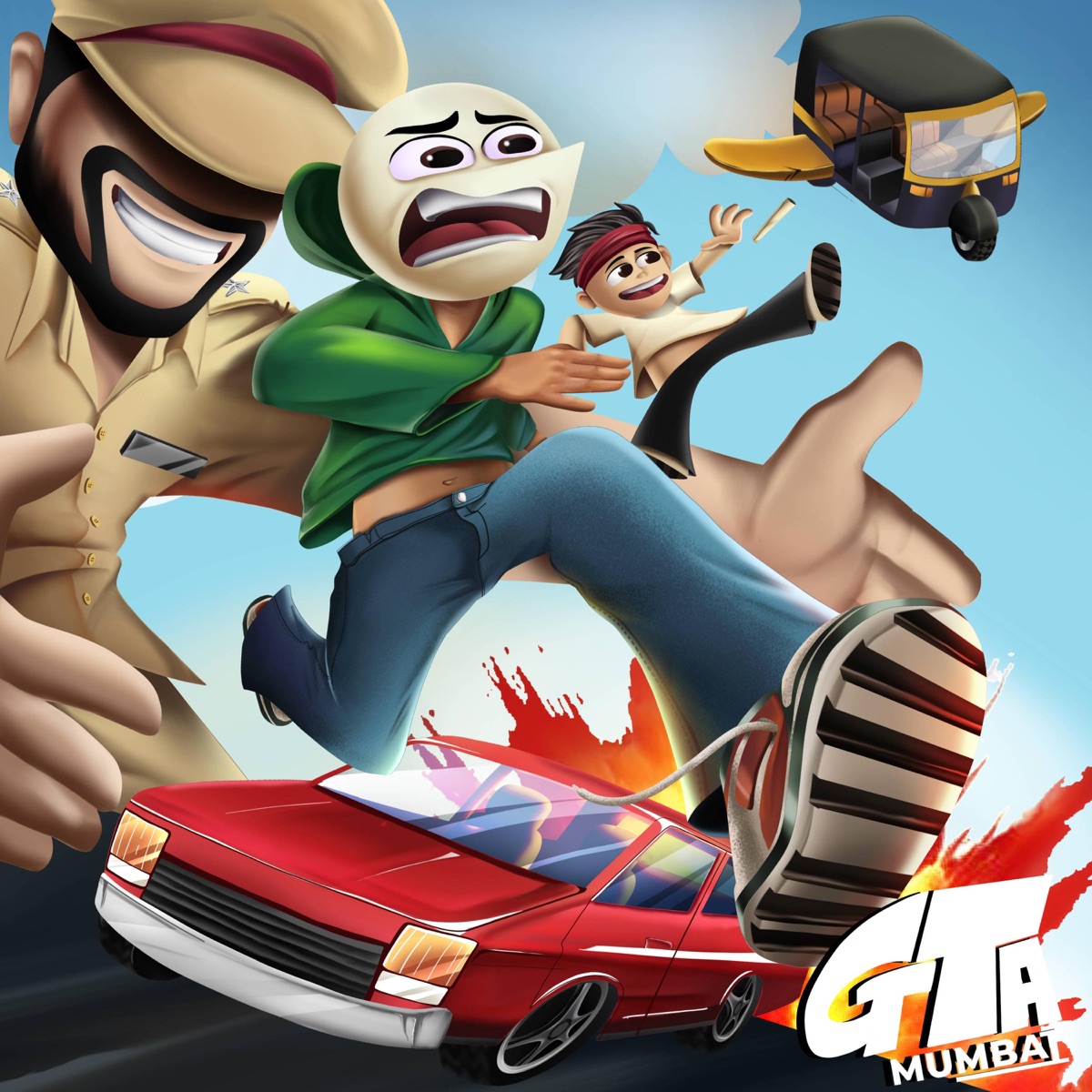 GTA Mumbai - Single by Angry Prash, Jay Kila, KNAV & Vedang album cover