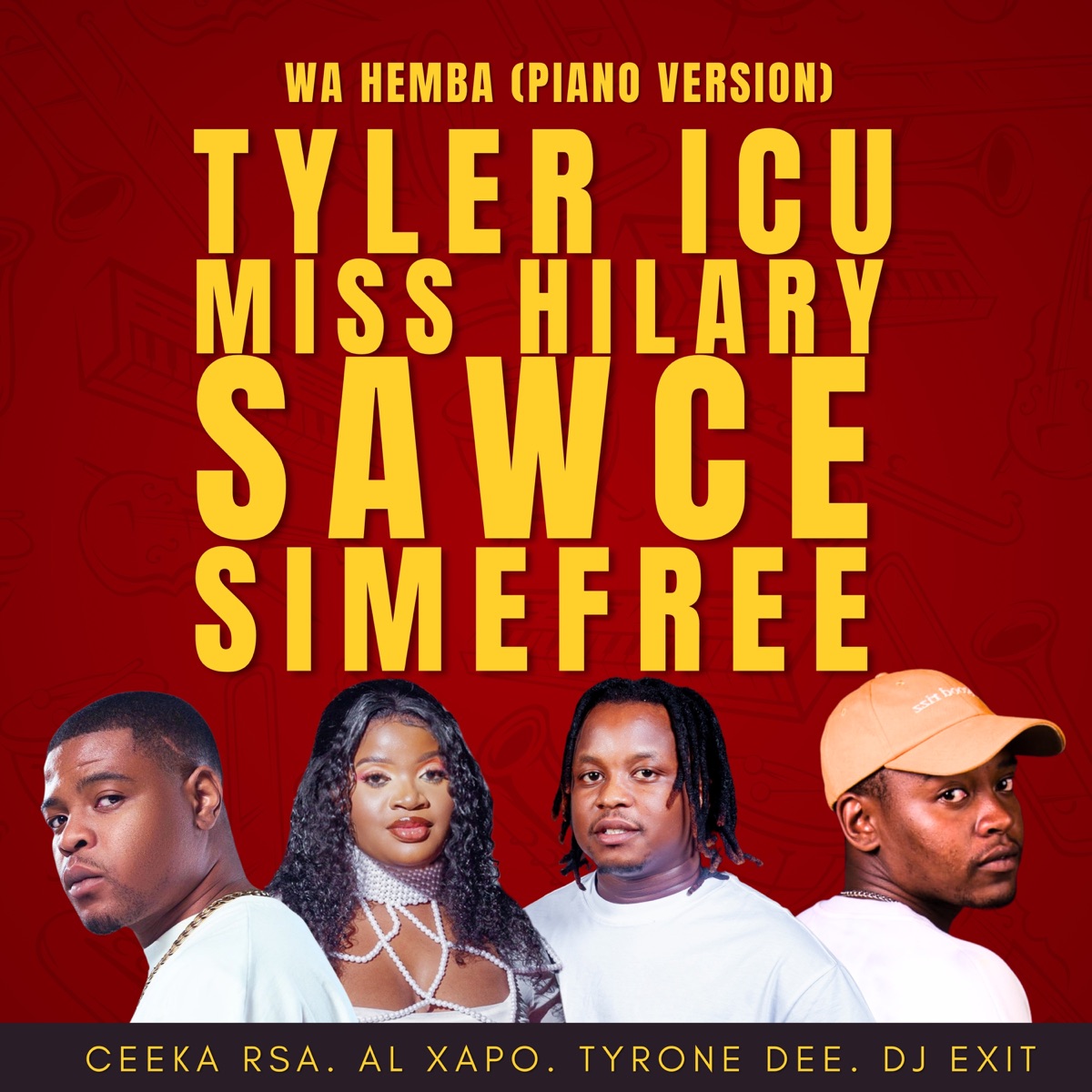 Wa Hemba (Piano Version) - Single by Miss Hilary, Simefree, Tyler ICU & Sawce album cover