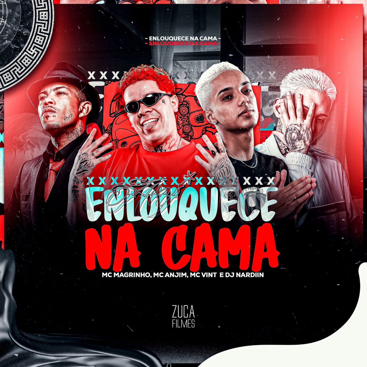 Enlouquece na Cama - Single by DJ NARDIIN, Mc Magrinho, Mc Anjim & Mc Vint album cover