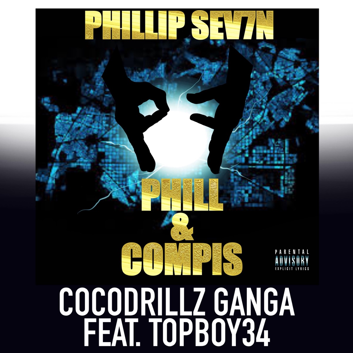 COCODRILLZ GANGA (feat. TOPBOY34) - Single by PHILLIP SEV7N album cover