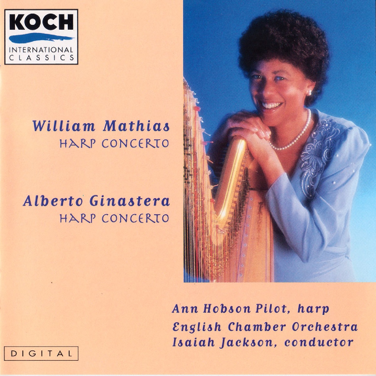 Mathias & Ginastera: Harp Concertos by Ann Hobson Pilot, English Chamber Orchestra & Isaiah Jackson album cover